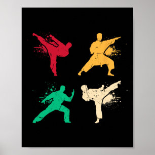Affiche Karate Arts martiaux Vintages Costume pour enfants