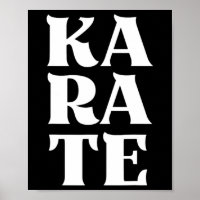 Karate Bold Lettres Japonais Martial Art Karateka