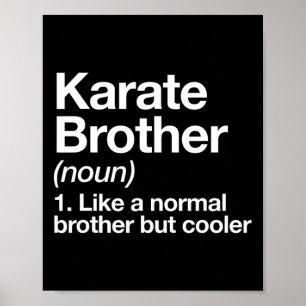 Affiche Karate Brother Définition Funny Sports Martial Art