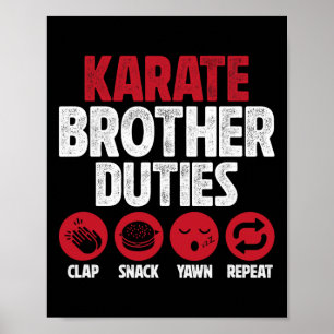 Affiche Karate Brother Duties Karate Bro