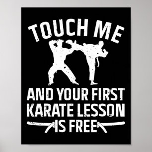 Affiche Karate cool Art Pour Hommes Femmes Karate Black Be