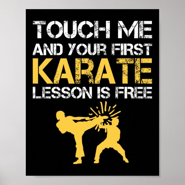 Affiche Karate de ceinture noire (Devant)