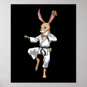 Affiche Karate de lapin