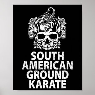 Affiche Karate de sol sud-américain Bjj Jiu-jit brésilien