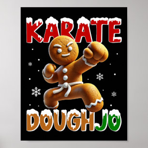 Affiche Karate Doughjo Drôle de Punch d'Arts Martiaux Ging