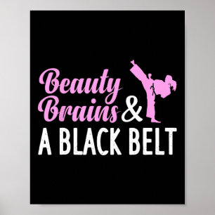 Affiche Karate Drôle Pour Femmes Fille Taekwondo Arts Mart