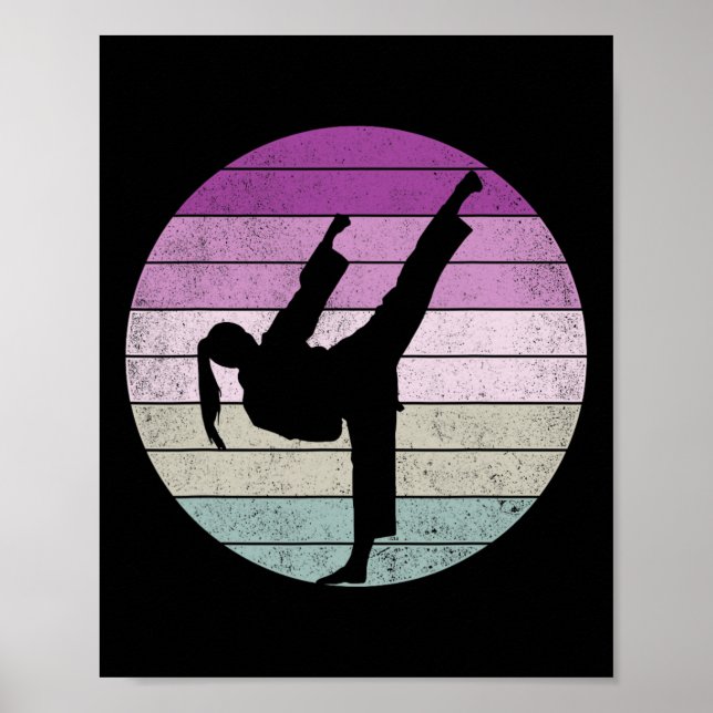 Affiche Karate Girl Saying Martial Arts  (Devant)