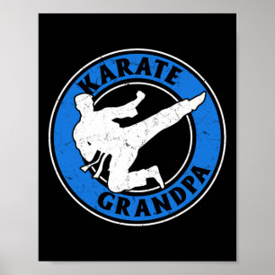 Affiche Karate Grandpa Karate Lutter Grand-Père Karate Fig