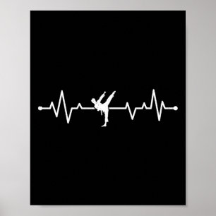 Affiche Karate Heartbeat Karate