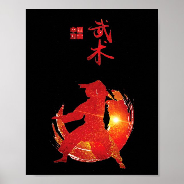 Affiche Karate Instructeur Karate Étudiants Karate Calligr (Devant)