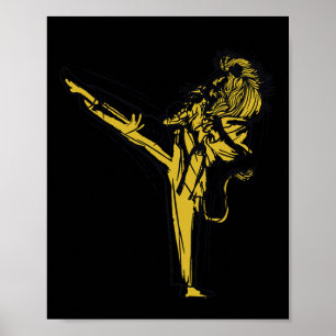 Affiche Karate japonais - Lion Fighter