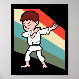 Affiche Karaté Judo Jujutsu Taekwondo Boxe thaïlandais Dab