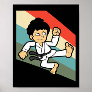 Affiche Karate Judo Jujutsu Taekwondo Kickboxing Kickboxer