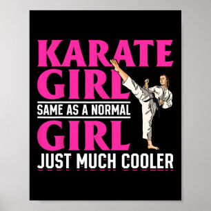 Affiche Karate Karate Girl Comme une fille normale