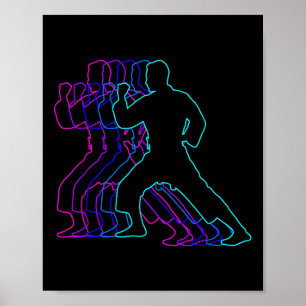 Affiche Karate Karateka Cadeaux Cadeaux Pour Garçons Jeune