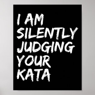 Affiche Karate Kata Shotokan Kyokushin Goju Wado O Ryu Nan