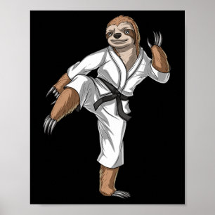 Affiche Karate Kickboxing Taekwondo Muay Thai Arts Martiau