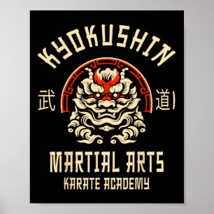 Affiche Karate Kyokushin arts martiaux japonais 