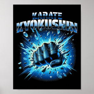 Affiche Karaté Kyokushin Kyokushinkai Discipline Oyama Rés