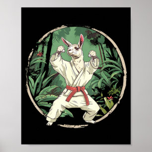 Affiche Karate Lama MMA Kickboxing Forêt Taekwondo