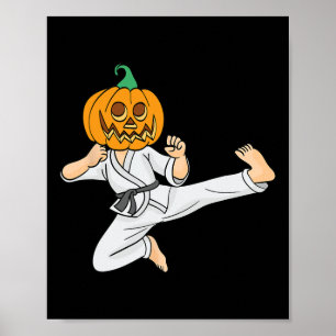 Affiche Karate Lazy Costume Halloween Cool Arts Martiaux P