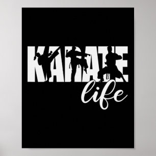 Affiche Karate Life Artwork Martial Arts Black Belt Crew Y