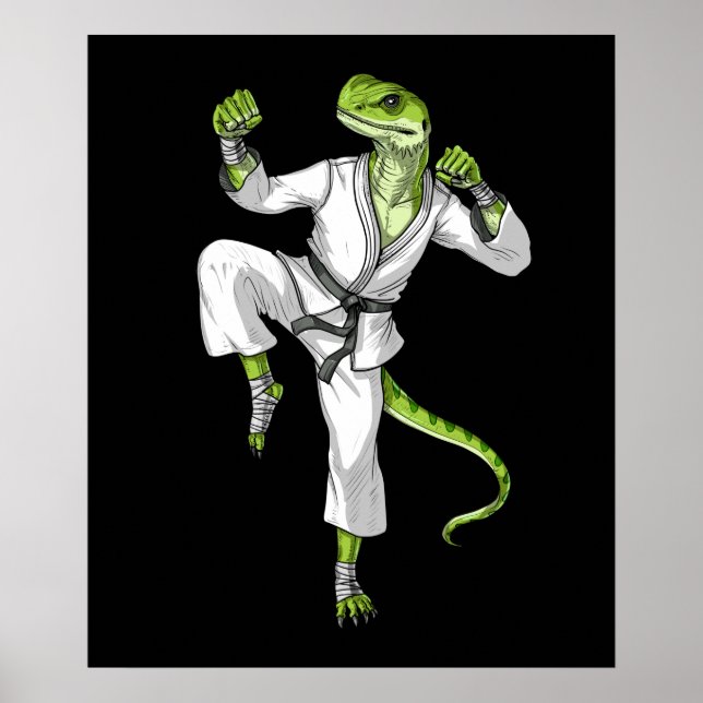 Affiche Karate Lizard (Devant)