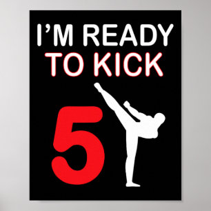 Affiche Karate Lovers Cadeaux Boys Anniversaire Enfants Ki