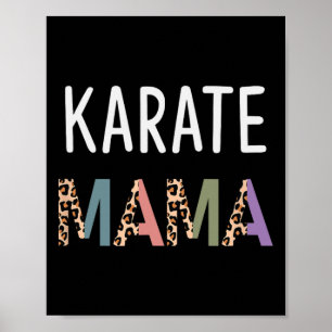 Affiche Karate Mama Martial Art Women Cadeau - Funny Karat