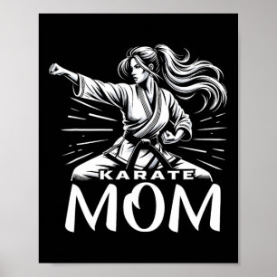 Affiche Karate Maman Arts martiaux Mère Famille Bonificati