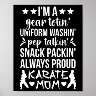 Affiche Karate Maman Définition Karate Mother Karate Mama