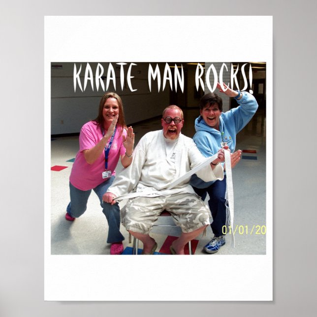 Affiche Karate Man Rocks T Shirt  (Devant)