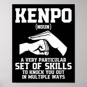 Affiche Karate Martial Arts Black Belt Comt Sports Fighter