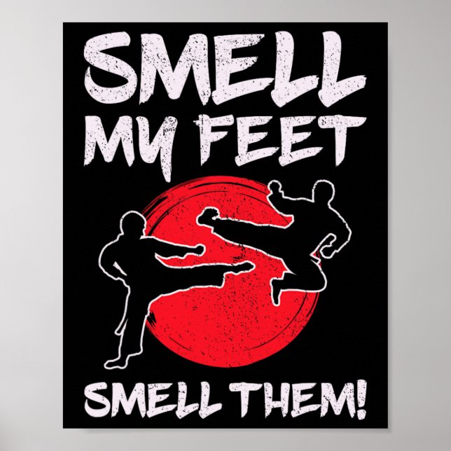 Affiche Karate Martial Arts odell My Feed Lover Funny Coac (Devant)