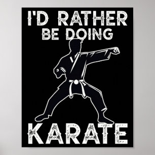 Affiche Karate Martial Arts Training Funny Karate Graphism