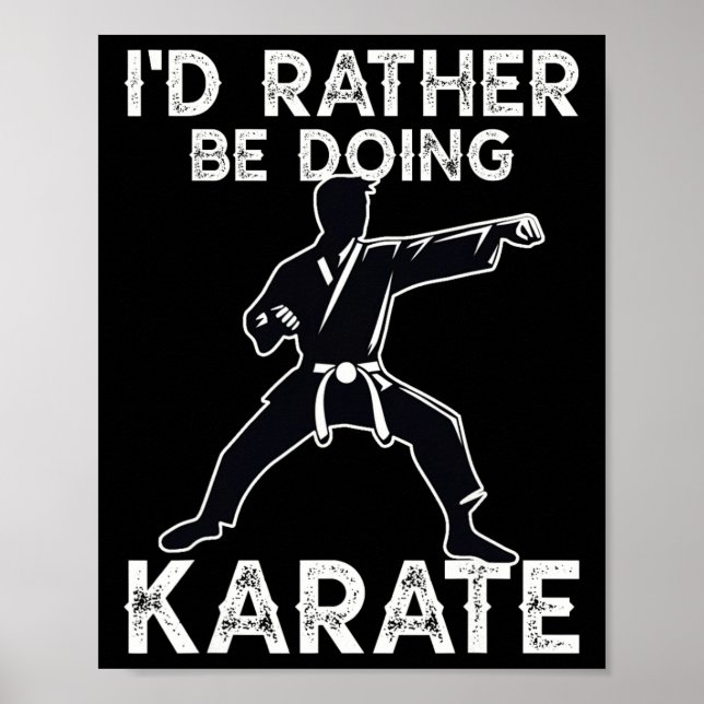 Affiche Karate Martial Arts Training Funny Karate Graphism (Devant)