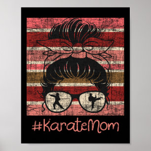 Affiche Karate Mom - Karateka Martial Arts Self Defense