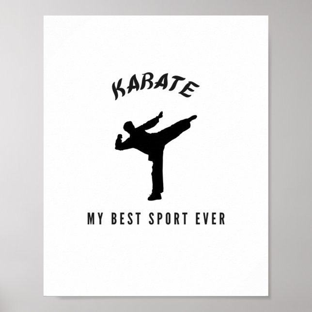 Affiche Karaté my best sport (Devant)