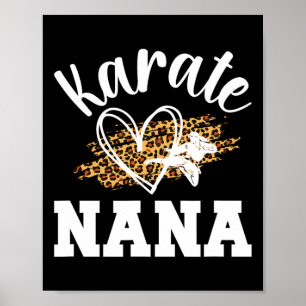 Affiche Karate Nana Leopard Karate Nana Grandma 1
