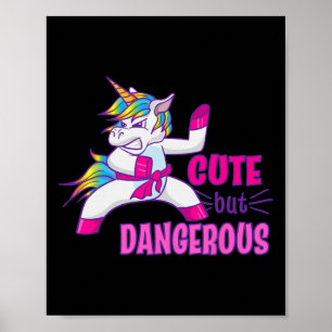 Affiche Karate Ninja, mignonne mais dangereuse Taekwondo K