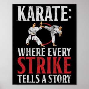 Affiche Karate Où Chaque Grève Raconte Une Histoire Karate
