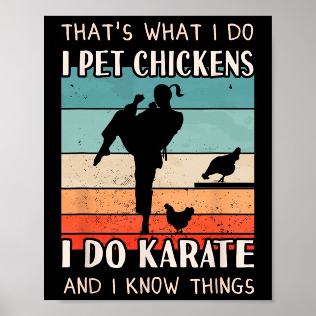 Affiche Karate Outfit - Chicken Breeder Design Femmes Kara (Devant)