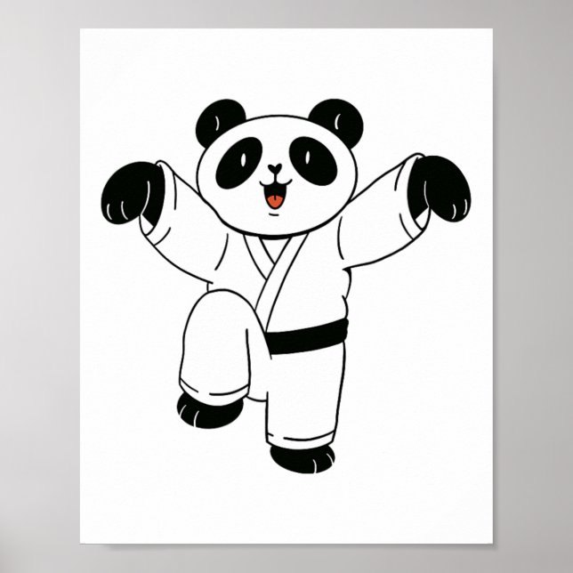 Affiche Karate Panda Crane Kick (Devant)