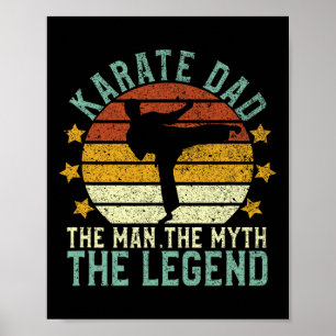 Affiche Karate Papa La Légende 