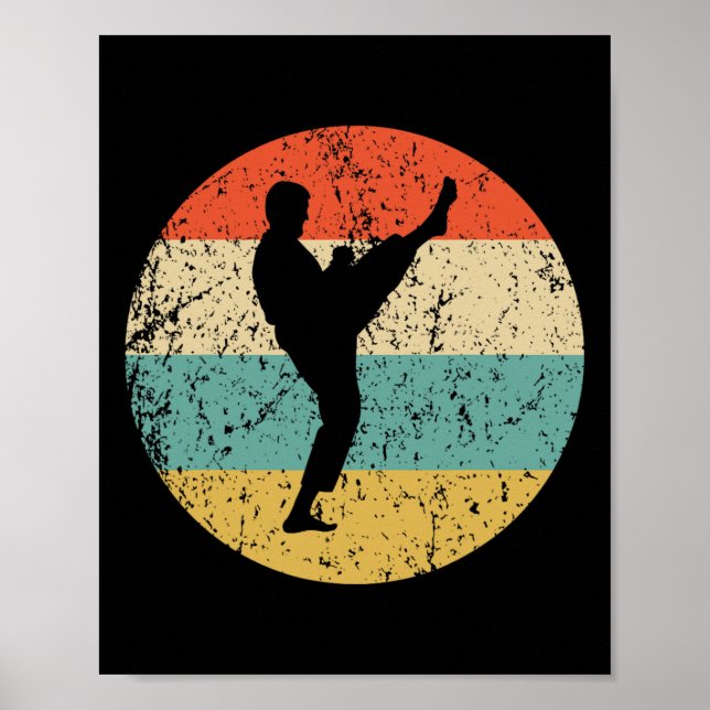 Affiche Karate Shirt - Arts Martiaux Vintages (Devant)