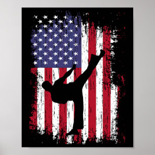 Affiche Karate Shirt - Drôle Taekwondo