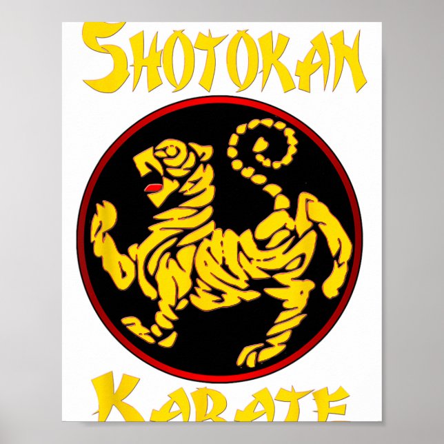 Affiche Karate Shotokan Tiger Arts Martiaux (Devant)