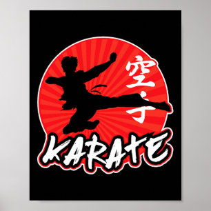 Affiche Karate Sumide Kick Japonais