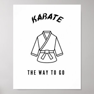 Affiche Karate sur le chemin