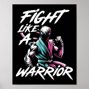 Affiche Karate Taekwondo Judo Motivation Jiu Jitsu Grappli